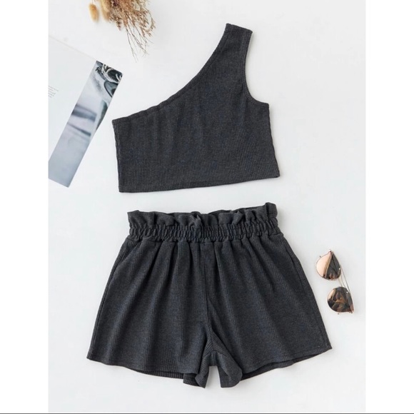 🔹5 for $25🔹 Rib-knit Top & Shorts Set